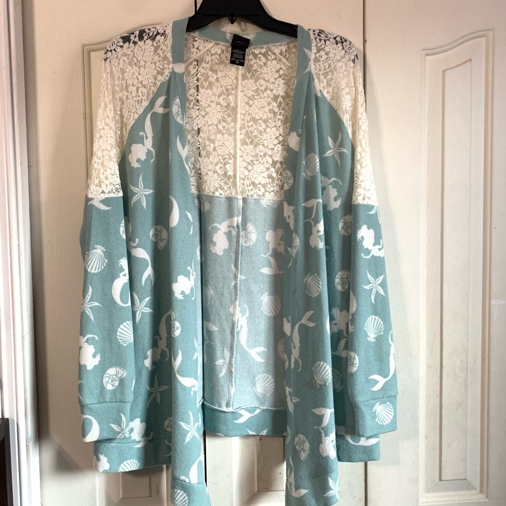 Torid/Disney Ariel comfy soft Drape Cardigan